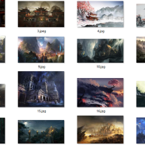 Oriental background images